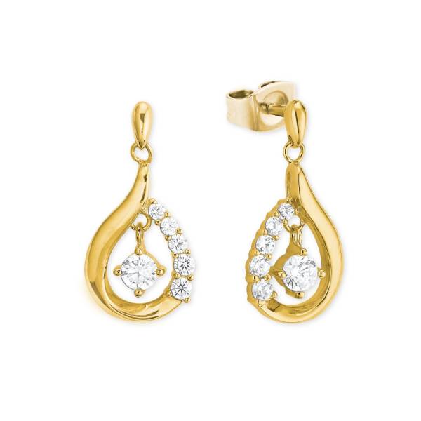 amor Ohrhänger für Damen, 925 Sterling Silber, Zirkonia synth. Ohrring 1.0 pieces