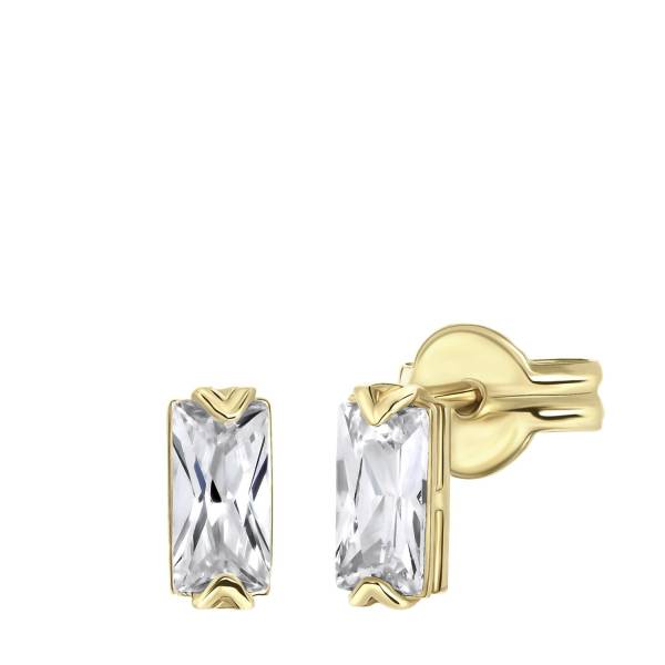 Lucardi Ohrringe 585 Gold - goldfarbig Ohrring 1.0 pieces