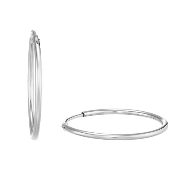 amor Creolen für Damen, 925 Sterling Silber Ohrring 1.0 pieces