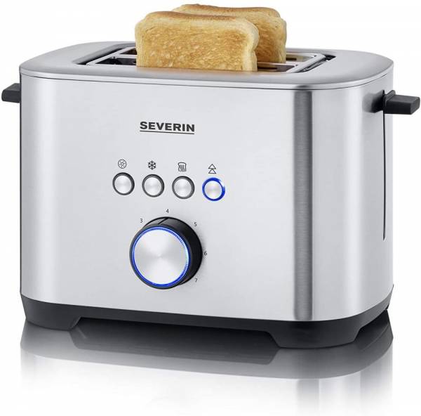 SEVERIN AT 2510 Toaster mit Bagel-Funktion für einseitiges und energiesparendes Toasten, 800 W, 2 gr