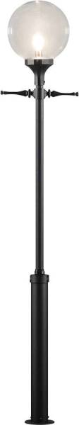 Konstsmide 468-750 Orion Außenstandleuchte Energiesparlampe, LED E27 100W Schwarz