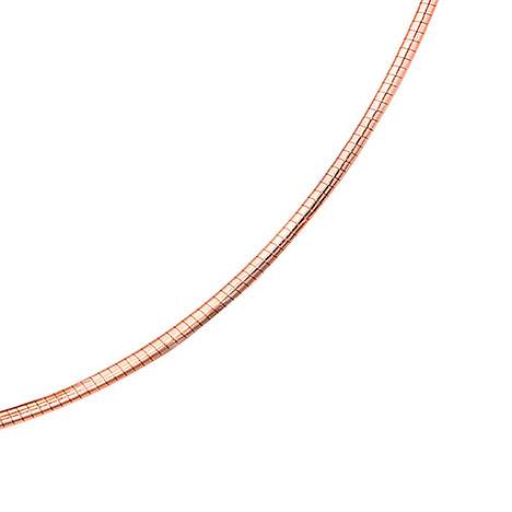 SIGO Halsreif 585 Rotgold 1,8 mm 45 cm Gold Kette Halskette Rotgoldhalsreif Karabiner