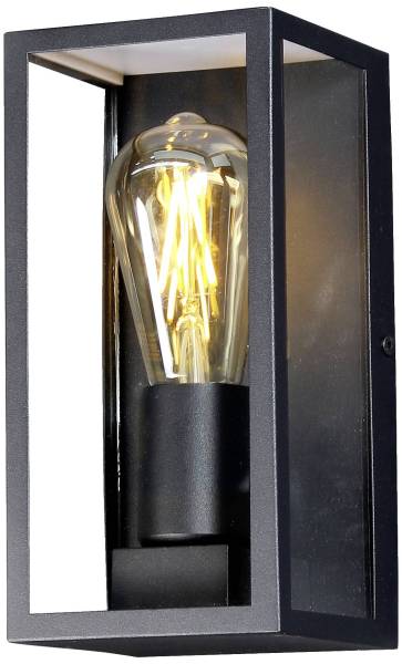 ECO-Light KARO 1100110 Außenwandleuchte E27 Schwarz