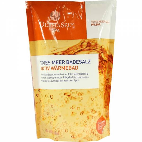 DERMASEL Totes Meer Badesalz+Aktiv Wärme Spa 400 g