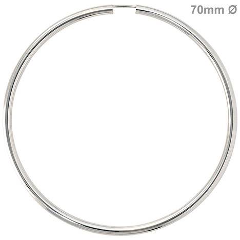 SIGO Creolen rund 925 Sterling Silber Ohrringe Silberohrringe Silbercreolen