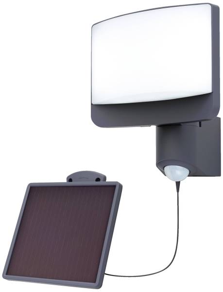 Lutec SUNSHINE 6925604345 Solar-Außenwandleuchte mit Bewegungsmelder 11.00W Naturweiß Anthrazit