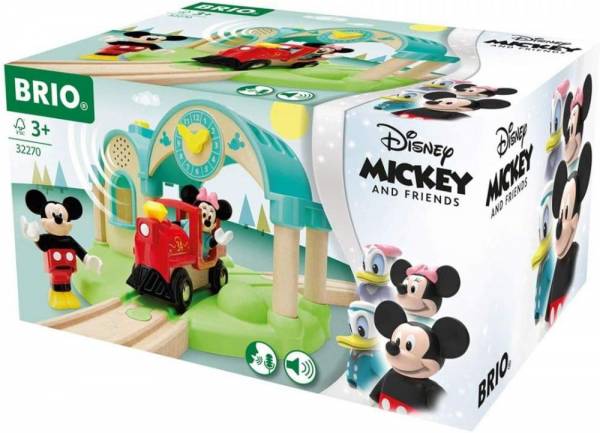Brio 32270 micky maus bahnhof mit aufnahmefunktion, yellow (yellow)