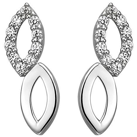 SIGO Ohrstecker 925 Sterling Silber 20 Zirkonia Ohrringe Silberohrringe