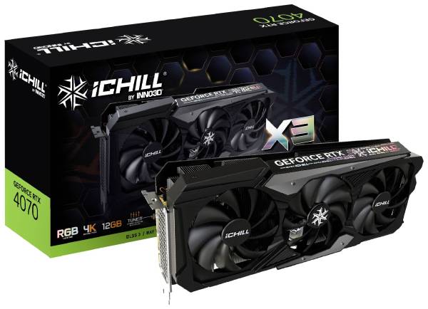 Inno 3D Grafikkarte Nvidia GeForce RTX 4070 12GB GDDR6-RAM PCIe 4.0 x16, HDMI, DisplayPort