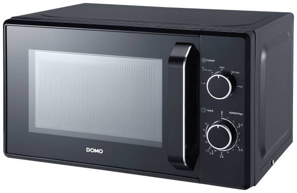 DOMO DO2520 Mikrowelle Schwarz 800W Timerfunktion