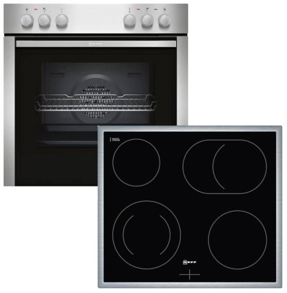 Neff XE1 Einbau-Herdset - Einbauherd ECA1502 Glaskeramikkochfeld MR1342N