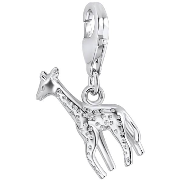 Rafaela Donata Rafaela Donata Charm Giraffe Sterling Silber Zirkonia in Silber Schmuckanhänger 1.0 pieces
