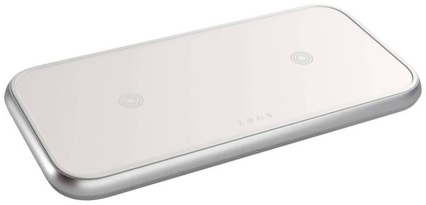 Zens Induktions-ladegerät Dual Zedc10w/00 Ausgänge Induktionslade-standard, Usb-a Weiß