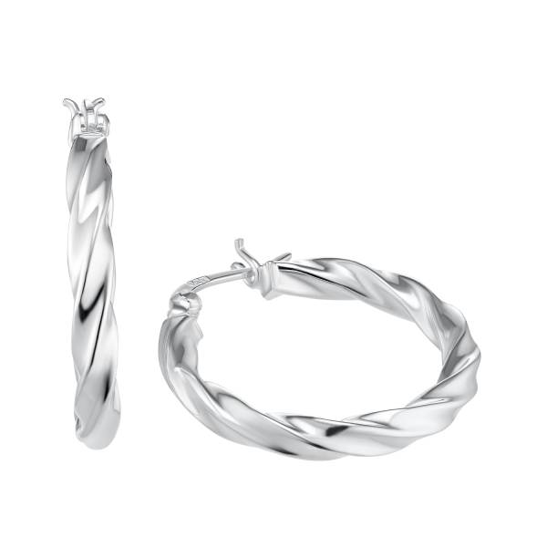 amor Creolen für Damen, 925 Sterling Silber Ohrring 1.0 pieces