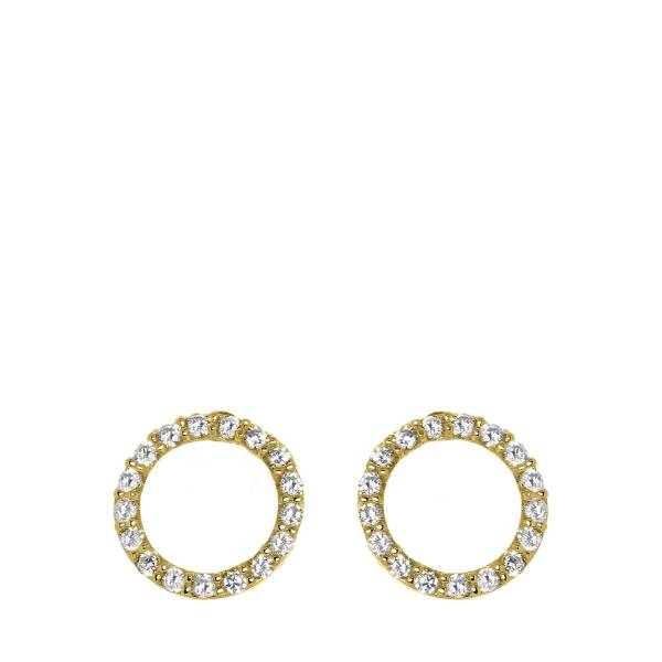 Lucardi Ohrringe 585 Gold - goldfarbig Ohrring 1.0 pieces