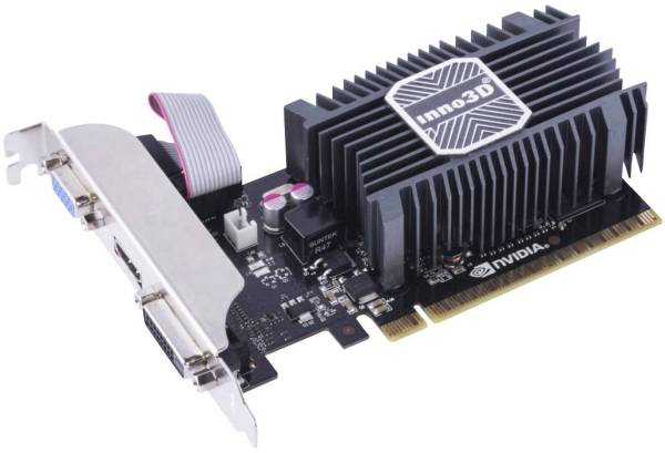 Inno 3D Grafikkarte Nvidia GeForce GT710 2GB GDDR3-RAM PCIe HDMI, DVI, VGA Passiv gekühlt