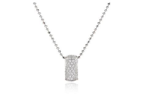 Sif Jakobs Halskette 925 Silber Portici Circolari mit weißen Zirkonia