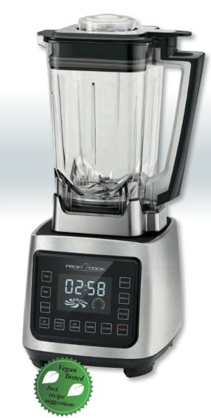 ProfiCook PC-UM 1127, Profi Mixer / Smoothie Maker, 9 Funktionen, Longlife-Profi-Motor, XL-Behälter