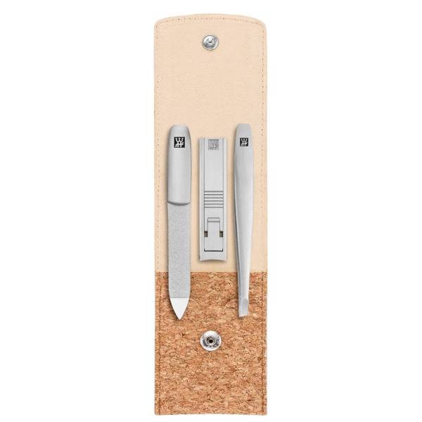 ZWILLING Twinox Taschen-Etui, Kork aus nachhaltigem Anbau, 3-tlg. Nagelpflegeset 1.0 pieces