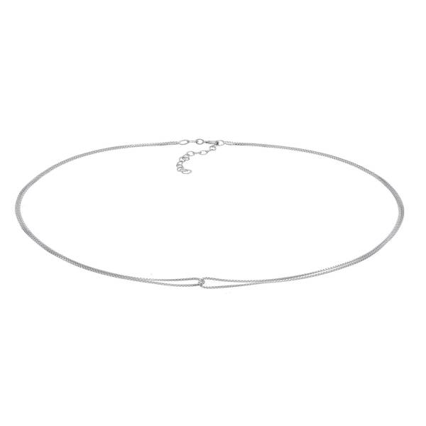 Elli Halskette Choker Infinity Verschlungen Venezianer 925 Silber 1.0 pieces
