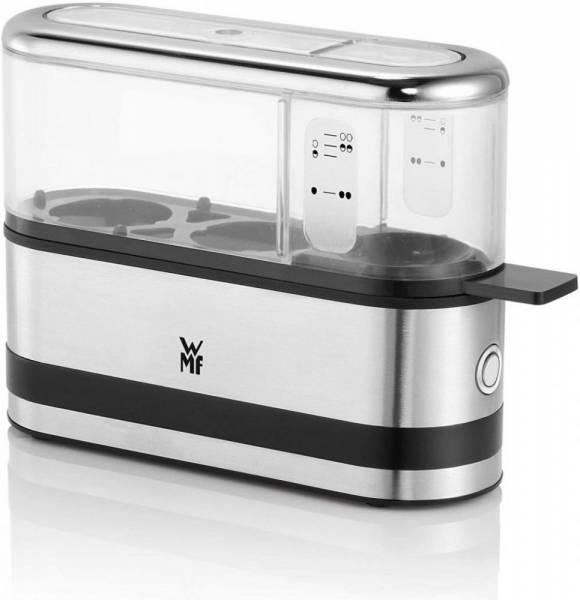 WMF Küchenminis 2-Eier-Kocher (250 W, Eierkocher für 1-2 Eier, mit Eipick, BPA-freies Tritan) cromar