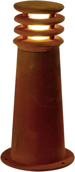 SLV 229020 Rusty Round 40 Außenstandleuchte Energiesparlampe E27 11W Eisen (gerostet)