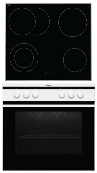 AMICA EHC 12714W Einbauherdset WSKochfeld Ed.