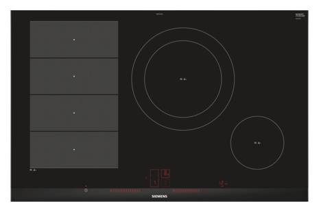 Siemens Induktions-Kochfeld EX875LEC1E, 4 Kochzonen, 80cm breit