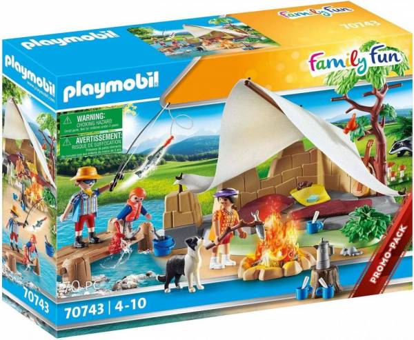 Playmobil family fun 70743 familie beim campingausflug, ab 4 jahren