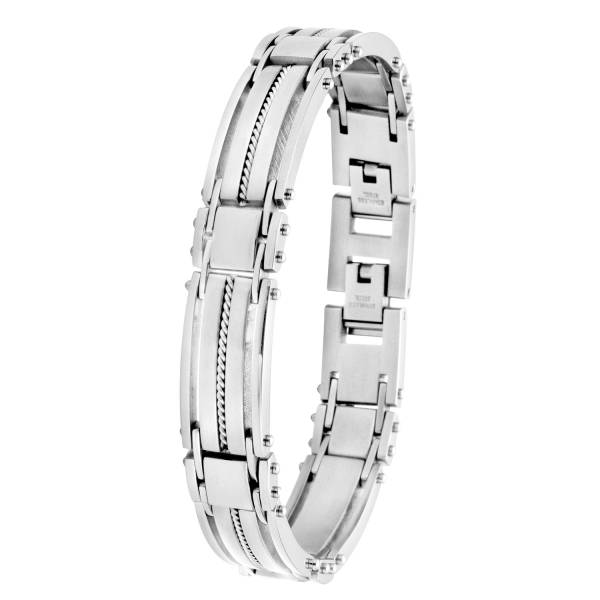Lucardi Armband Stahl - silbern 1.0 pieces