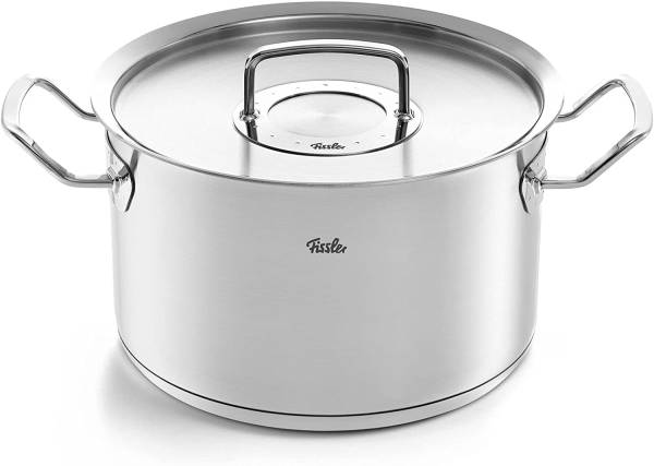 Fissler Original-Profi Collection / Edelstahl-Kochtopf (Ø 24 cm, 6,3L) Töpfe inkl. Metall-Deckel, In