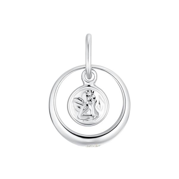 amor Motivanhänger für Damen, 925 Sterling Silber, Zirkonia synth. | Engel Schmuck 1.0 pieces