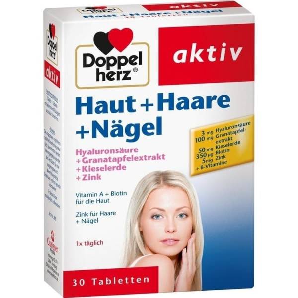 Doppelherz Haut + Haare + Nägel 30tbl