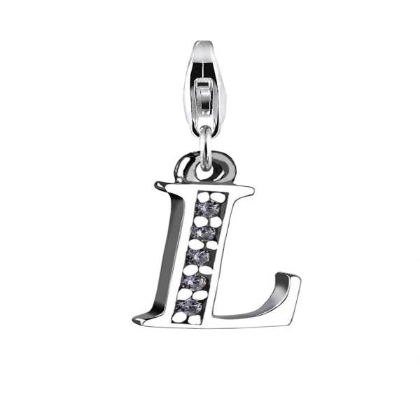 Nenalina Nenalina Nenalina Charm Buchstaben-Anhänger Zirkonia 925 Silber Schmuckanhänger 1.0 pieces