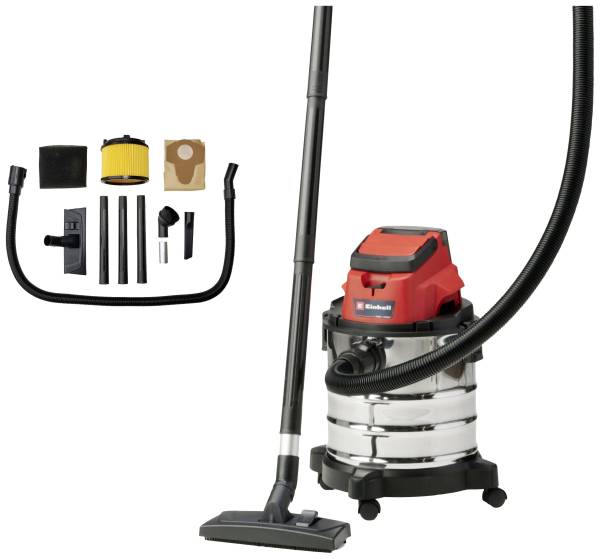 Einhell Power X-Change TC-VC 18/20 Li S-Solo 2347130 Nass-/Trockensauger 20l ohne Akku, Ladeger
