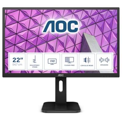 AOC 22P1D 54,7cm (21,5") Business Monitor 16:9 VGA/DVI/HDMI 2ms 250cd/mAA² 50Mio:1