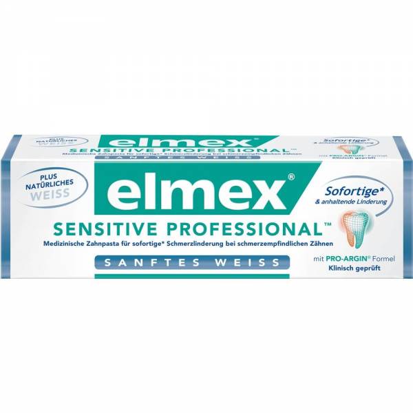 elmex® Sensitive Professional™ plus sanftes Weiß Zahnpasta 75 ml