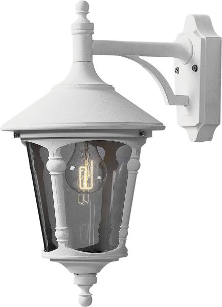 Konstsmide Virgo Down 568-250 Außenwandleuchte Energiesparlampe, LED E27 100W Weiß