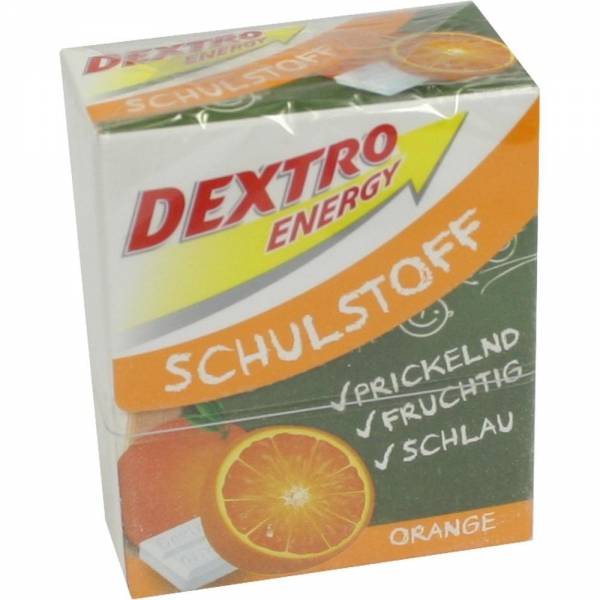 Dextro Energy Schulstoff Orange Täfelchen 50 g 