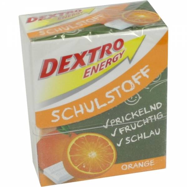 DEXTRO ENERGY Schulstoff Orange Täfelchen 50 g