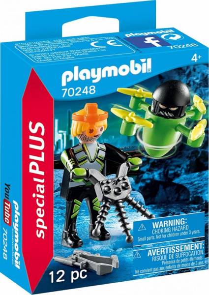 Playmobil special plus 70248 agent mit drohne, ab 4 jahren