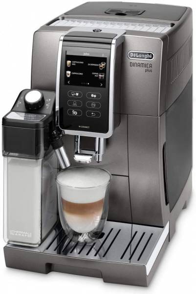 De&#039;Longhi Dinamica Plus ECAM 370.95.T Kaffeevollautomat mit Milchsystem, Cappuccino und Espresso au