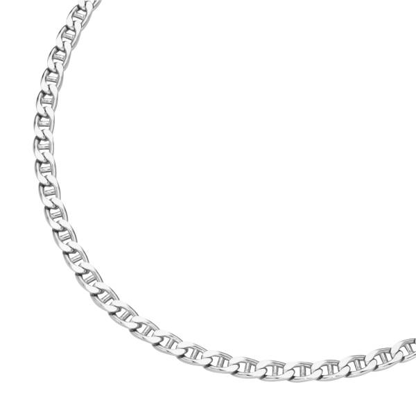 Smart Jewel Kette Stegpanzerkette diamantiert, massiv, Silber 925 Halskette 1.0 pieces