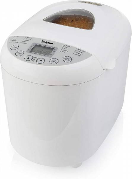 Tristar bm-4586 brotback-automat – einstellbarer bräunungsgrad für die kruste – glutenfreies programm