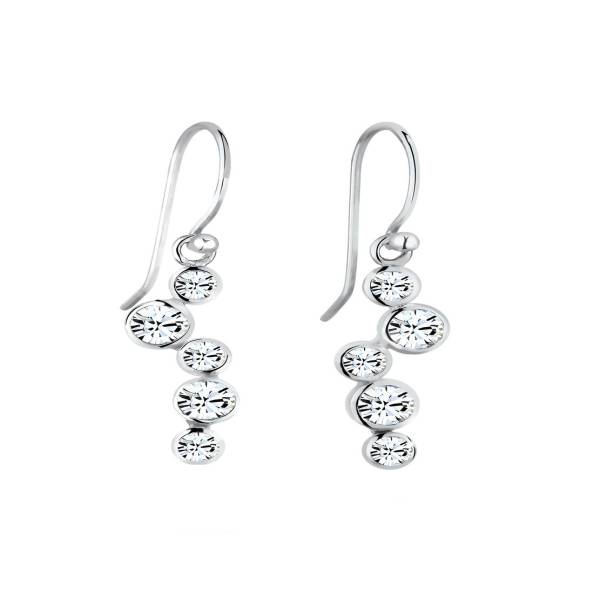 Elli Ohrringe Tropfen Glamour Kristalle 925 Silber Ohrring 1.0 pieces