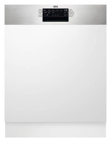 AEG FEE53680ZM Einbau Geschirrspüler teilintegriert, Edelstahl