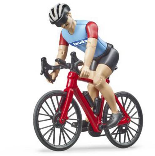 Bruder 63110 bworld Rennrad mit Radfahrer