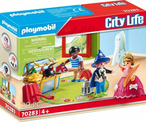 Playmobil 70283 city life kinder mit verkleidungskiste, bunt