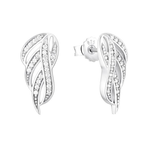 amor Ohrstecker für Damen, 925 Sterling Silber, Zirkonia synth. Ohrring 1.0 pieces