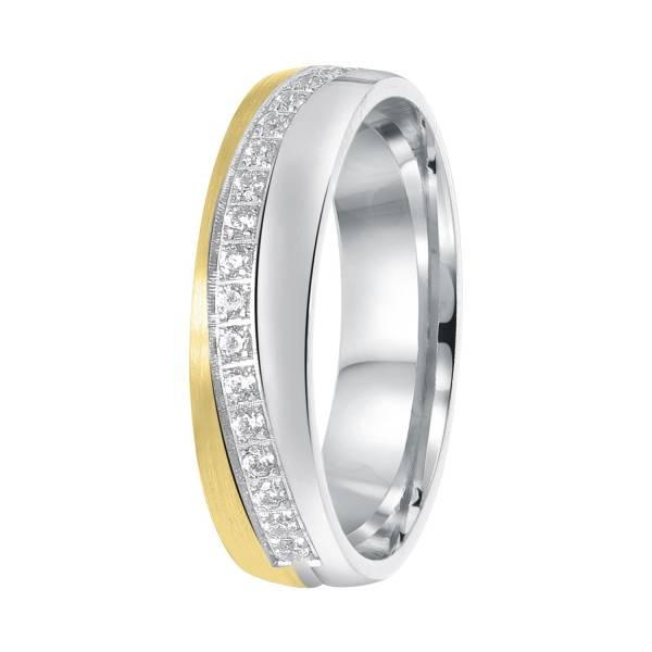 Lucardi Silberner Freundschaftsring für Damen ,,Cordoba mit Zirkoniasteinen Ring 1.0 pieces